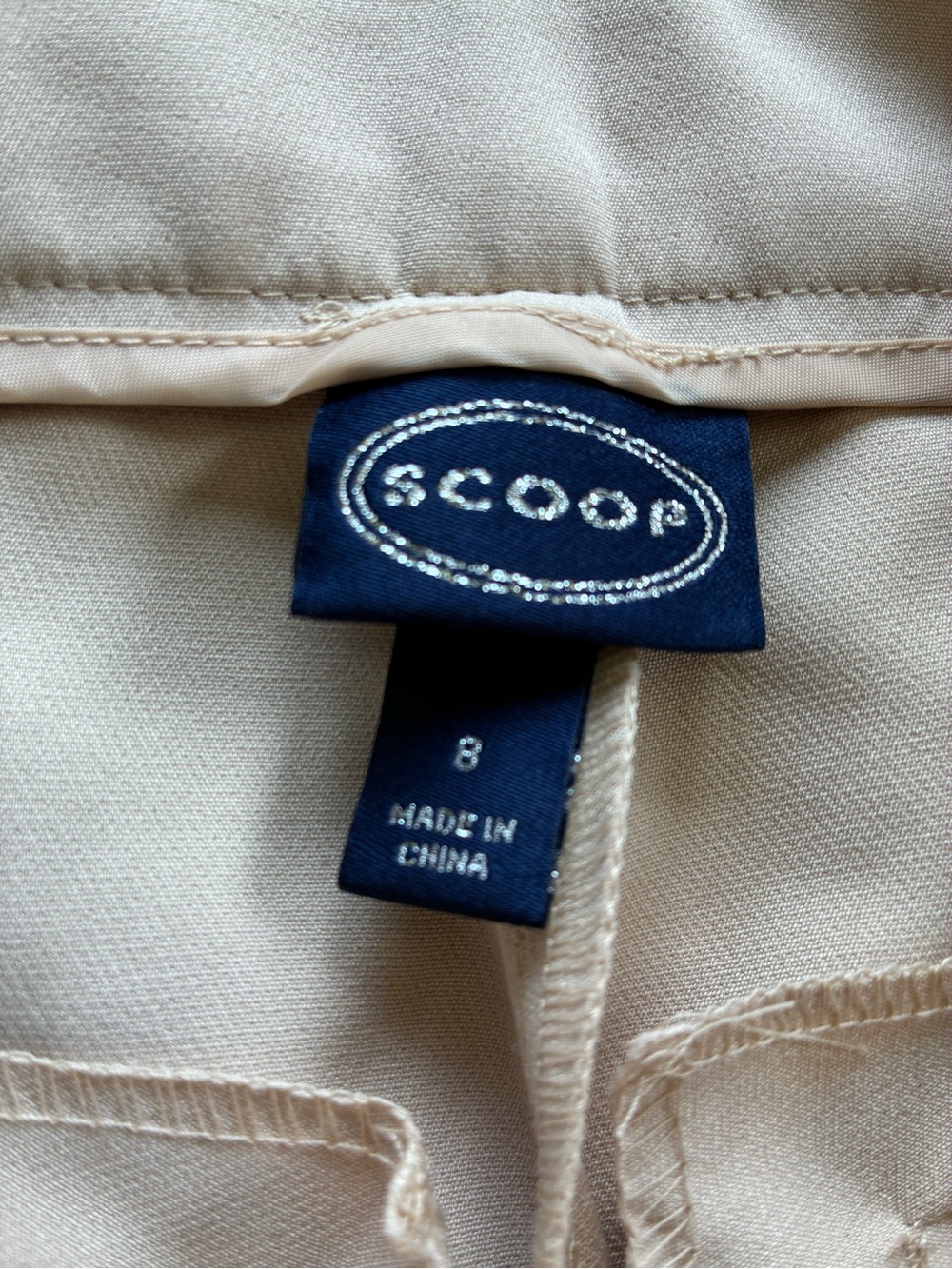 Scoop Women's Crepe High Rise Bootcut Suit Pants Size 8 - Picture 7 of 7